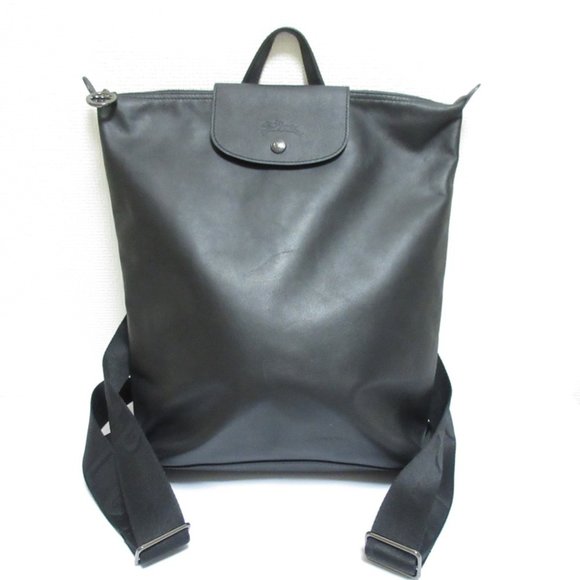 LONGCHAMP Le Pliage Extra M Leather Backpack in Black for Men and Women - Picture 1 of 10